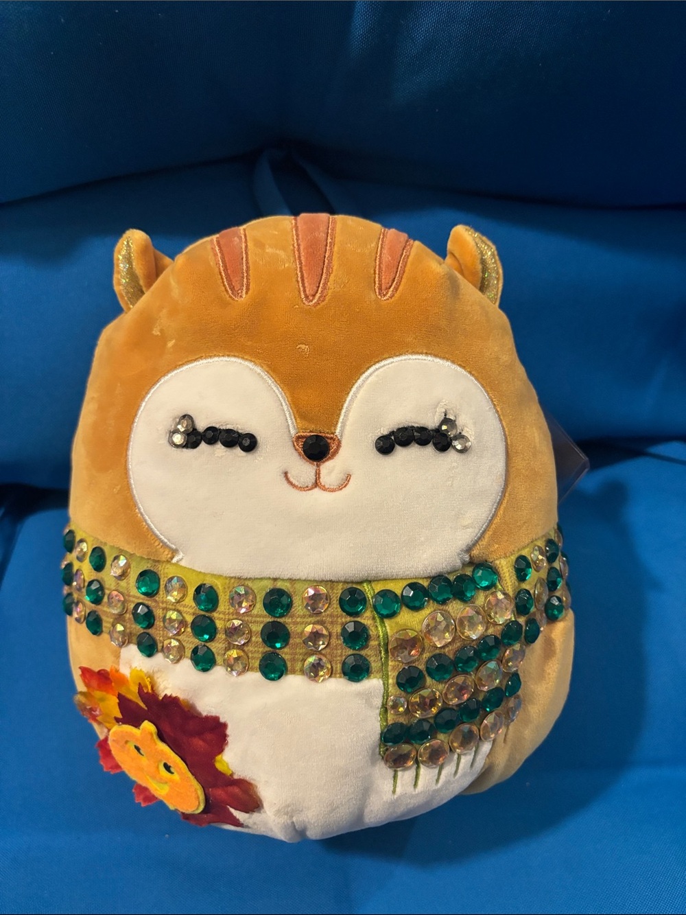 Original Squishmallows NamedErin Size7“Inch 2022 NWTS HarvestSquirrel Halloween - Picture 1 of 13